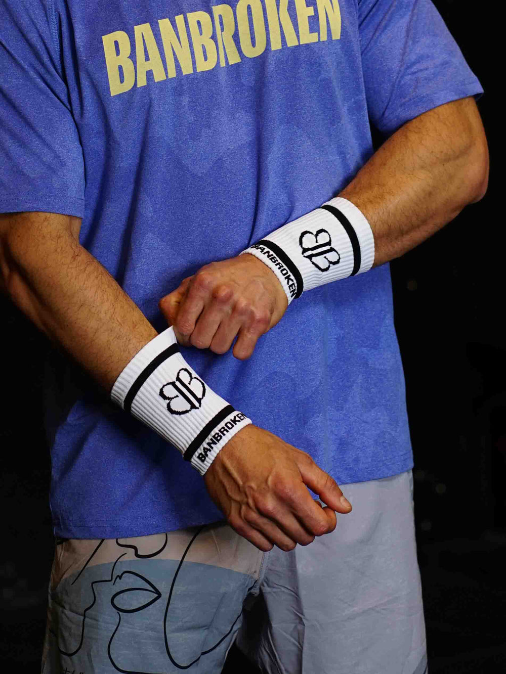 WHITE Elastic Wristbands