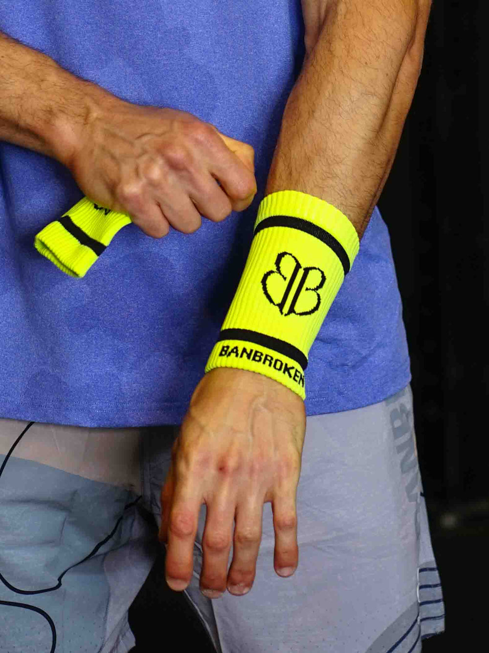 Yellow Neon Elastic Wristbands