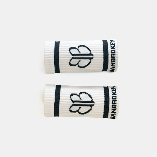 WHITE Elastic Wristbands