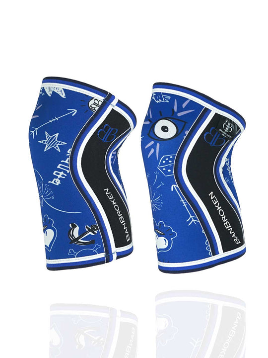 Blue Draw Knee Pads