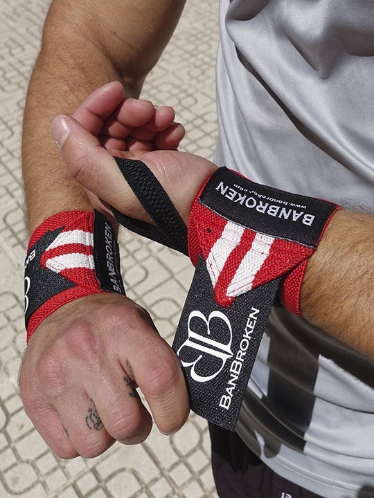 muñequeras deporte CANDY RED Banbroken crossfit