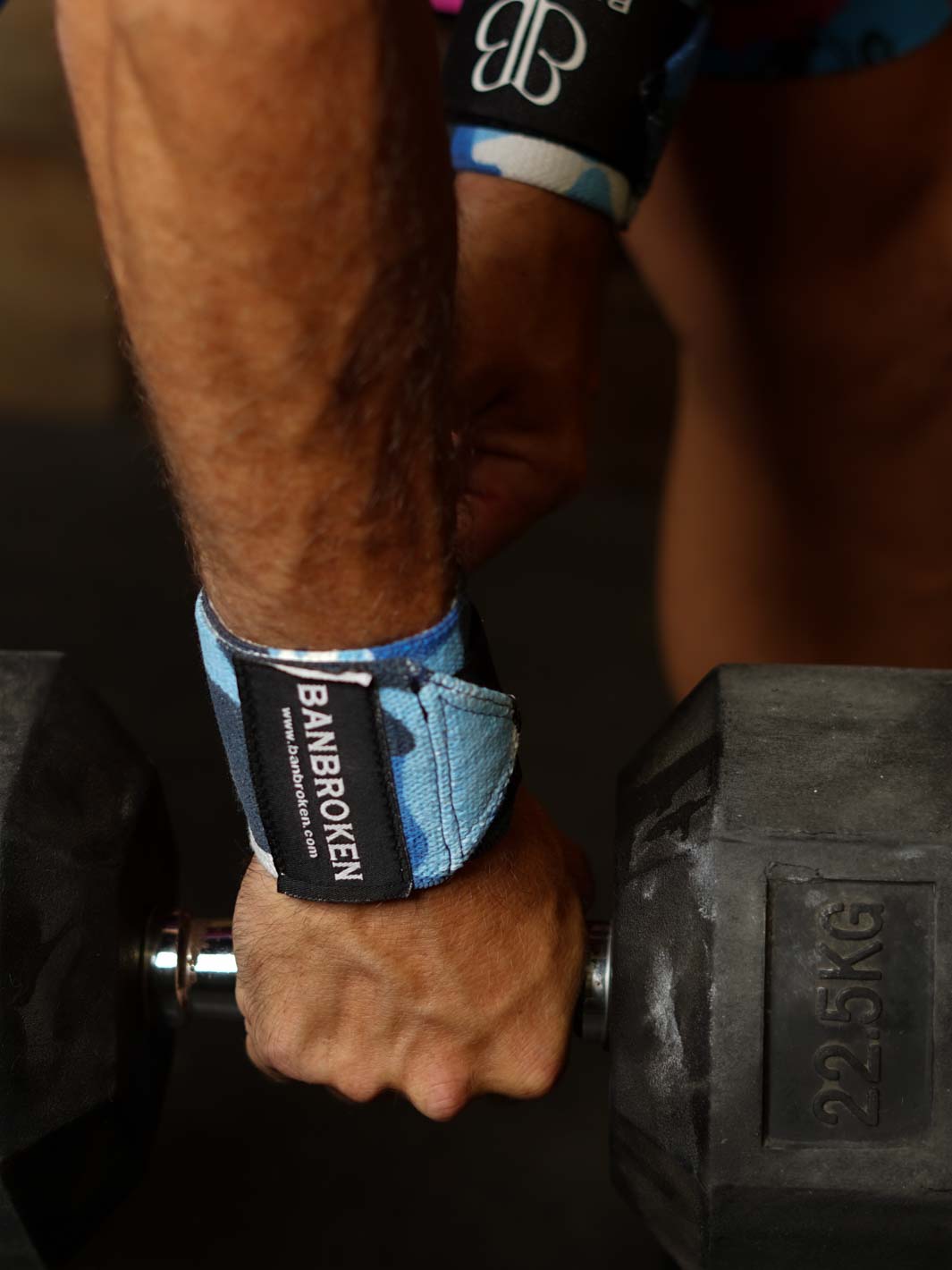 Camo Blue Wrist Band