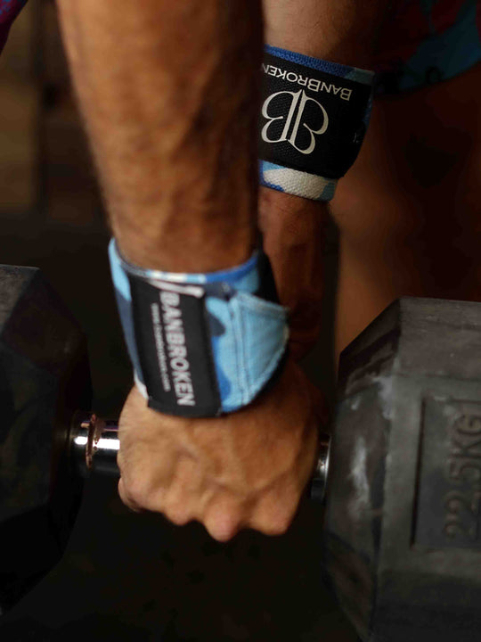 Camo Blue Wrist Band