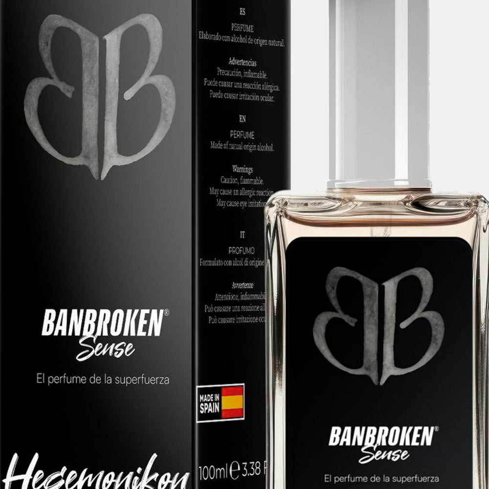 Perfume Banbroken Sense Hegemonikon con su caja