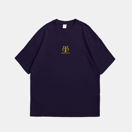 Maglietta blu navy in velluto a coste