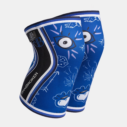 Blue Draw Knee Pads