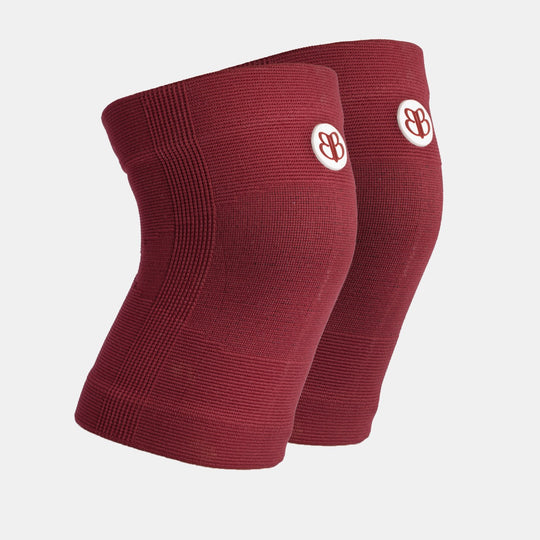 Ginocchiere rosse a maglia