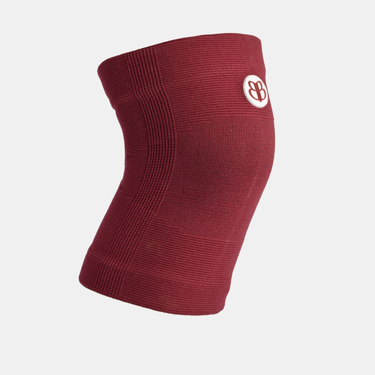 Ginocchiere rosse a maglia