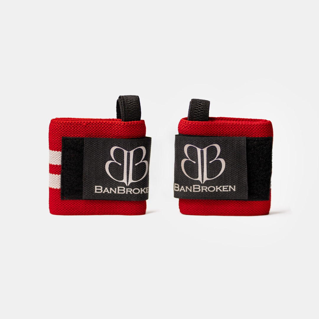 Cinturino da polso rosso caramella