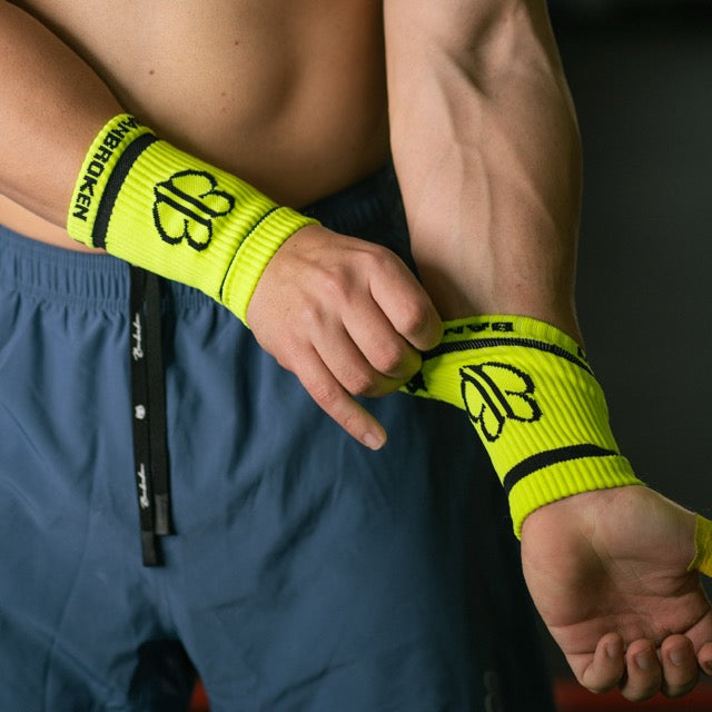 Braccialetti elastici gialli neon