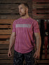 T-shirt tecnica Ubuntu Mico da uomo in fucsia, nel box