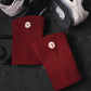 Knitted Red Knee Pads